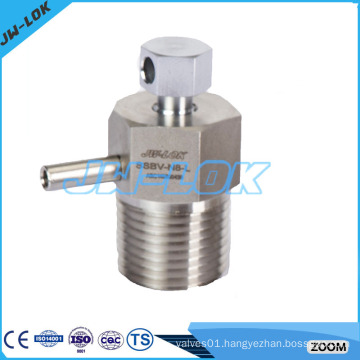 China manufacturer of block and bleed male thread valve